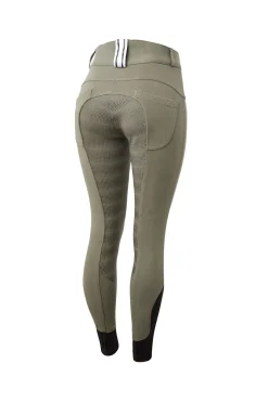 Discount horze helforsterkede ridebukser med beltehemper, dame CharcoalGrey