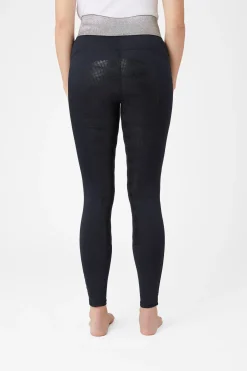 Discount horze helforsterket ridetights med silikon og glitterlinning, dame DB/AB