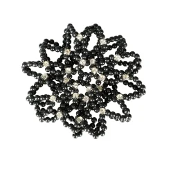Outlet horze hårnett med perler Black