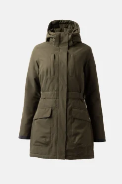 Clearance horze Jadine varmejakke til ridning Olivegreen
