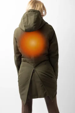 Clearance horze Jadine varmejakke til ridning Olivegreen