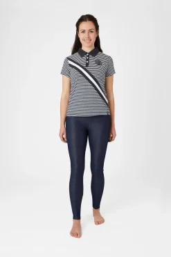 Discount horze Jessie jerseyskjorte, dame DarkNavy/White