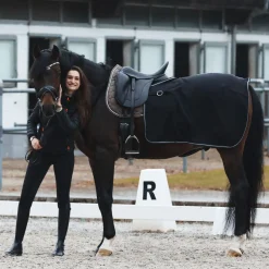 New horze Kiel ryggdekken i fleece Black