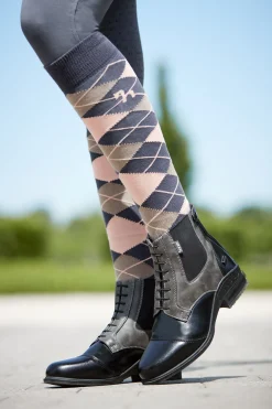 Clearance horze Kilkenny tofargede jodhpurs til dame Black/Gray