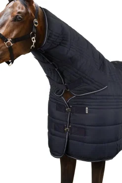 Outlet horze Kingsley stalldekken med hel hals, 300 gram DarkNavy