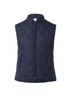 Clearance horze klassisk vattert vest til damer PeacoatDarkBlue