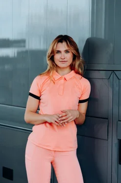 Clearance horze Laura treningsskjorte, dame PeachAmberPink