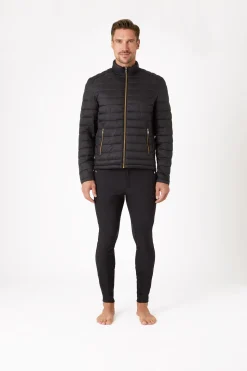 Clearance horze lettfôret jakke, herre Black