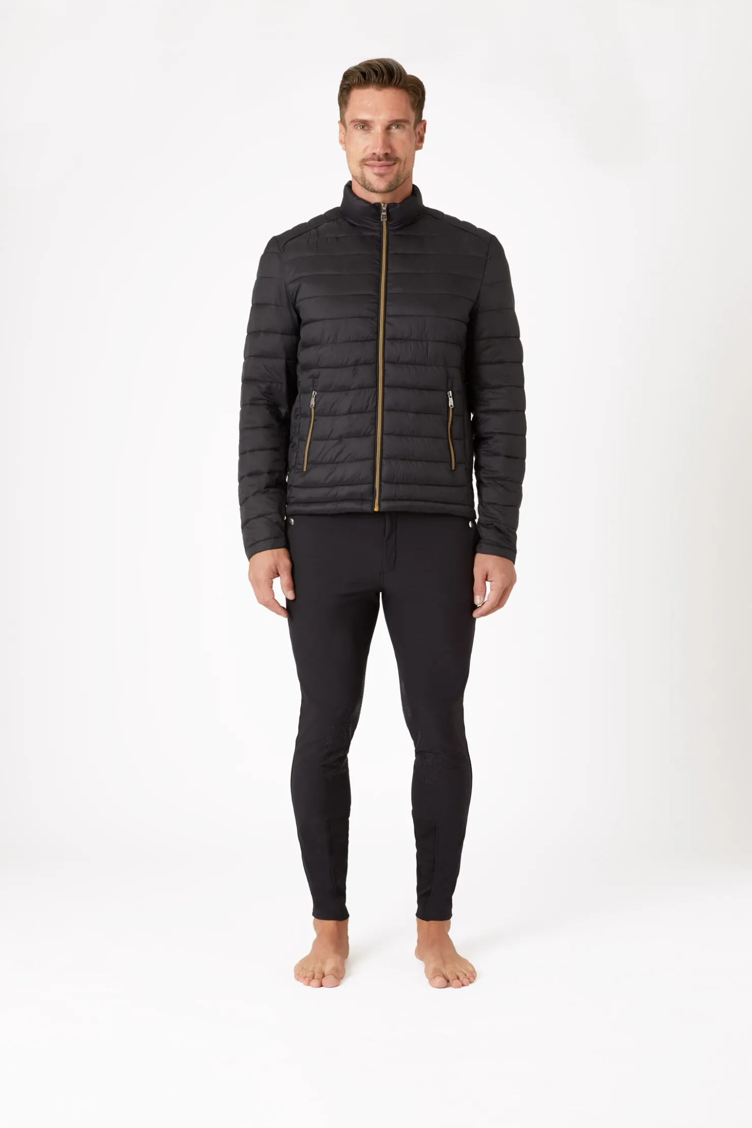 Clearance horze lettfôret jakke, herre Black