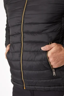 Clearance horze lettfôret jakke, herre Black