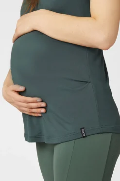 Outlet horze Lily funksjonell t-skjorte, mammaklær CilantroGreen