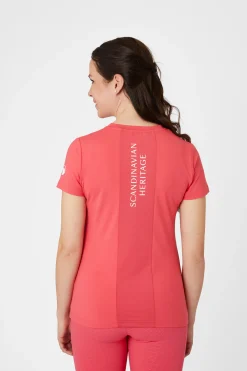 Discount horze Lily funksjonell t-skjorte, dame RougeRed