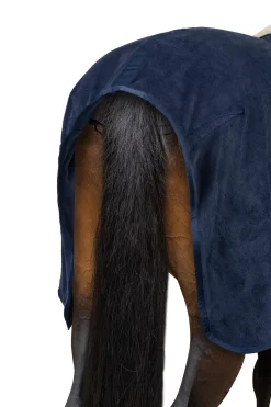 Sale horze Lincoln fleecedekken med pelskrage DressDarkBlue