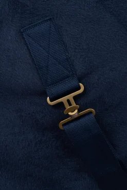 Sale horze Lincoln fleecedekken med pelskrage DressDarkBlue