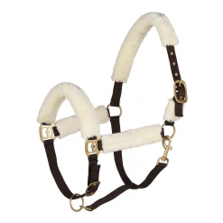 Best horze Lincoln grime med pels DarkBrown/Off-White