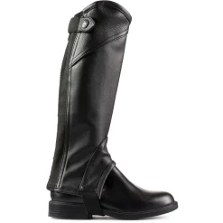 horze lærchaps, barn Black