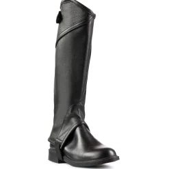 horze lærchaps, barn Black