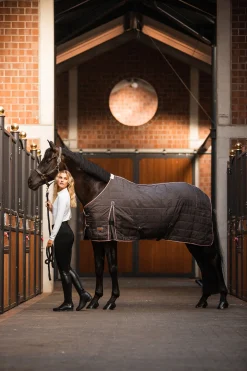 Online horze Lucerne stalldekken, 150 gram AsphaltDarkGrey