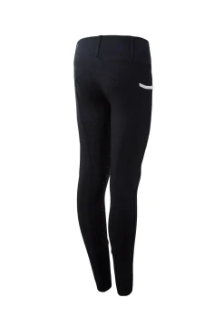 Sale horze Lucinda tights, helforsterket med silikon, høyt liv, barn DarkNavy