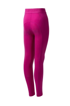 Best horze Madison tights, helforsterket med silikon, barn BeetrootPink