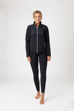 horze Maeve hybridjakke i softshell, dame DarkNavy
