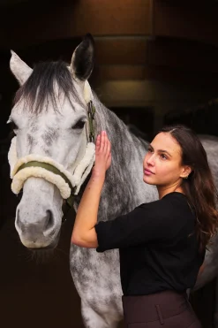 horze Marquess grime med fuskepels BurntOlive