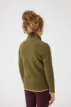 Best horze Monster ridejakke i fleece til barn NutriaBrown