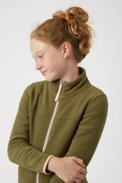 Best horze Monster ridejakke i fleece til barn NutriaBrown