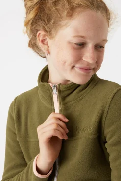 Best horze Monster ridejakke i fleece til barn NutriaBrown