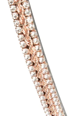 Online horze Nancy Crystal and Wire pannebånd Black/RoseGold