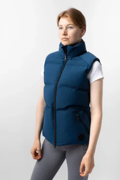 Best horze Oona vattert ridevest Deepseablue