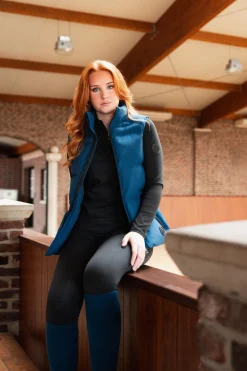 Best horze Oona vattert ridevest Deepseablue