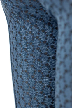 Online horze Poppy denim-ridebukser, helforsterket med silikon LightDenimBlue