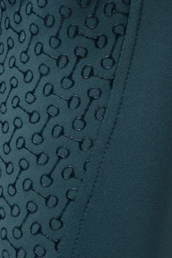 Discount horze Rhea helforsterket thermoridebukse med baklommer, barn Darkseagreen