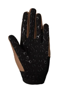 Discount horze ridehansker med silikontrykk i håndflaten, barn Caribou