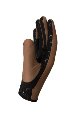 Discount horze ridehansker med silikontrykk i håndflaten, barn Caribou