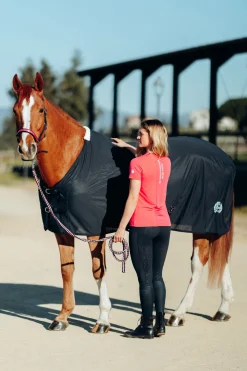 Clearance horze ridesokker med tynt skaft og trykk DarkNavy