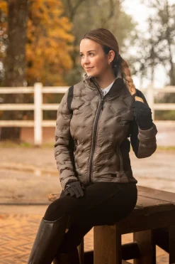 New horze Shelly fôret ridejakke til dame MorelBrown