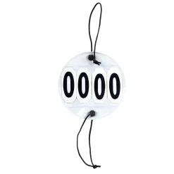 Discount horze 4-sifret nummerskilt Black/White