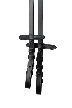 Best horze Slender vevde gummitøyler Black