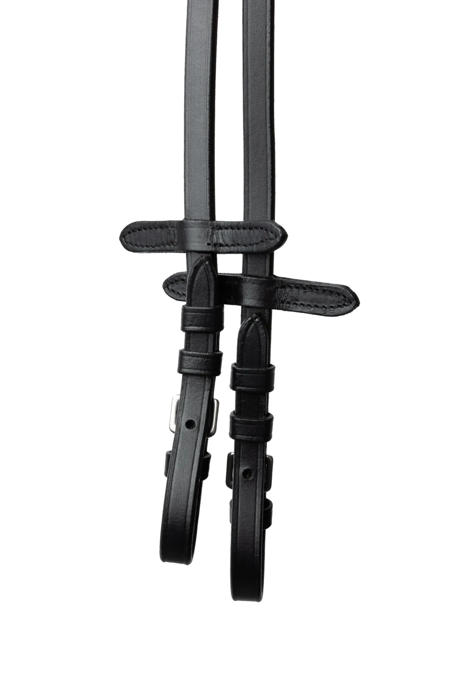 Best horze Slender vevde gummitøyler Black