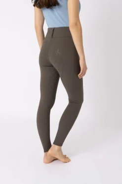 Hot horze Sophie helforsterket ridebukse med høyt liv til dame Tarmac