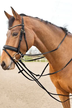 Hot horze Sparta glidetøyler i lær Black