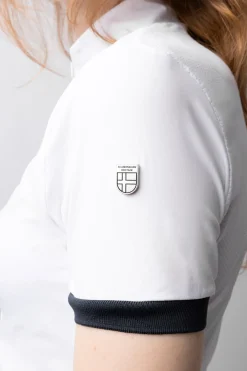 Online horze Taylor teknisk skjorte, dame WH/AB