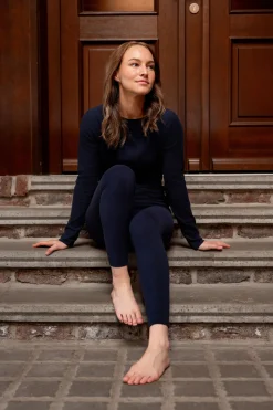 Clearance horze Tess Termisk undertøysskjorte Polarblue