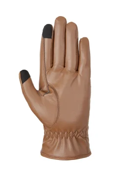 Hot horze Theresa vinterhansker i vegansk lær, dame Brown