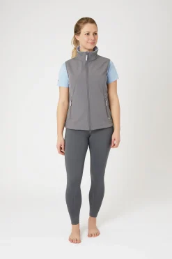 Sale horze Trisha vest i softshell til dame SmokedPearlGrey