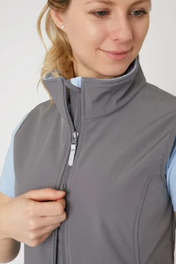 Sale horze Trisha vest i softshell til dame SmokedPearlGrey