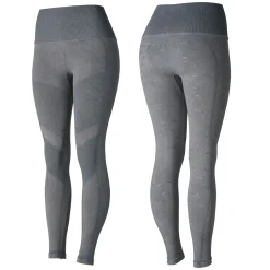 horze Vanessa tights i denimutseende, sømløs, helforsterket med silikon, dame LightGrey