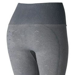 horze Vanessa tights i denimutseende, sømløs, helforsterket med silikon, dame LightGrey